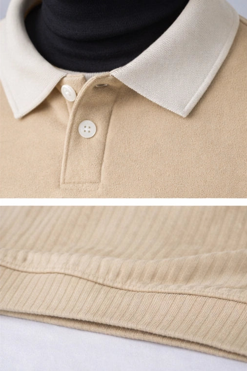 new-york-beige-sleeve-polo-shirt