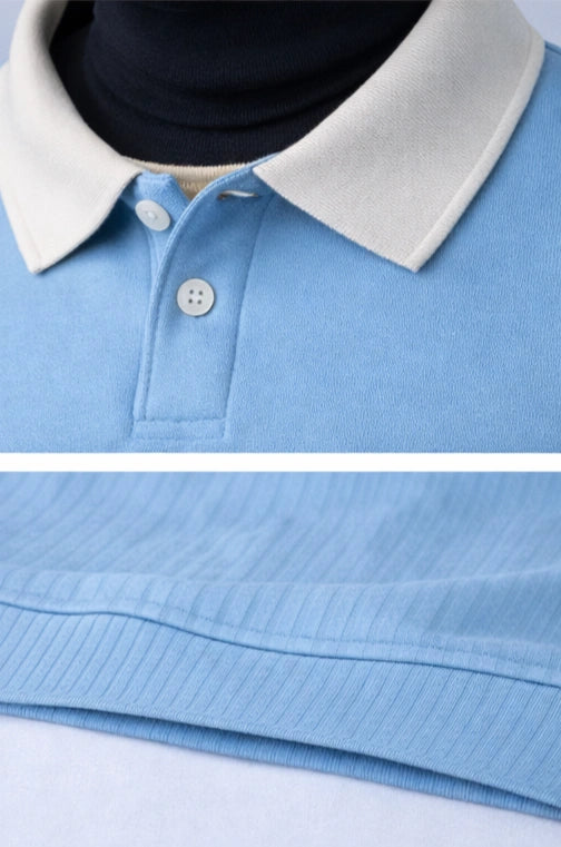 new-york-blue-sleeve-polo-shirt