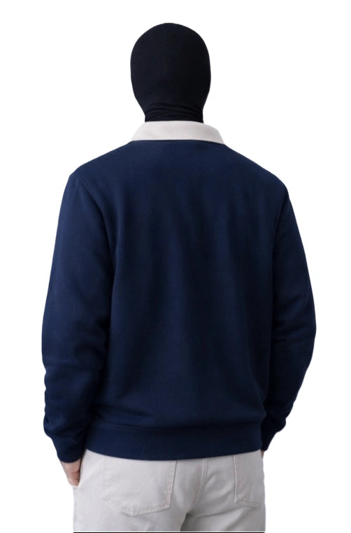 new-york-navy-sleeve-polo-shirt